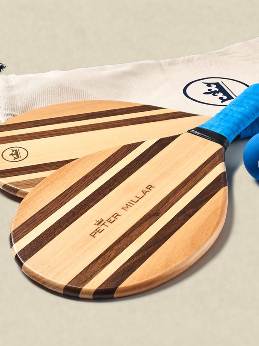 Peter Millar Frescobol - Trancoso Beach Bat and Ball Set in Blue